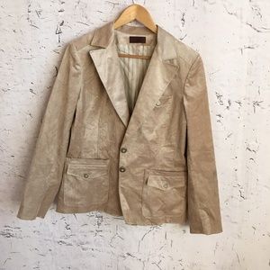 DEVERNOIS TAN CORDUROY BLAZER UK 16